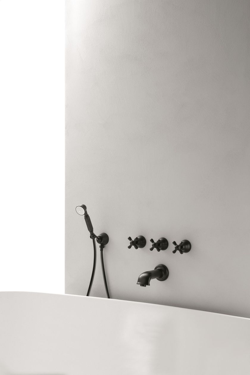 CRISTINA Rubinetterie Impero - Miscelatore Lavabo Bicomando a Parete_3 fori