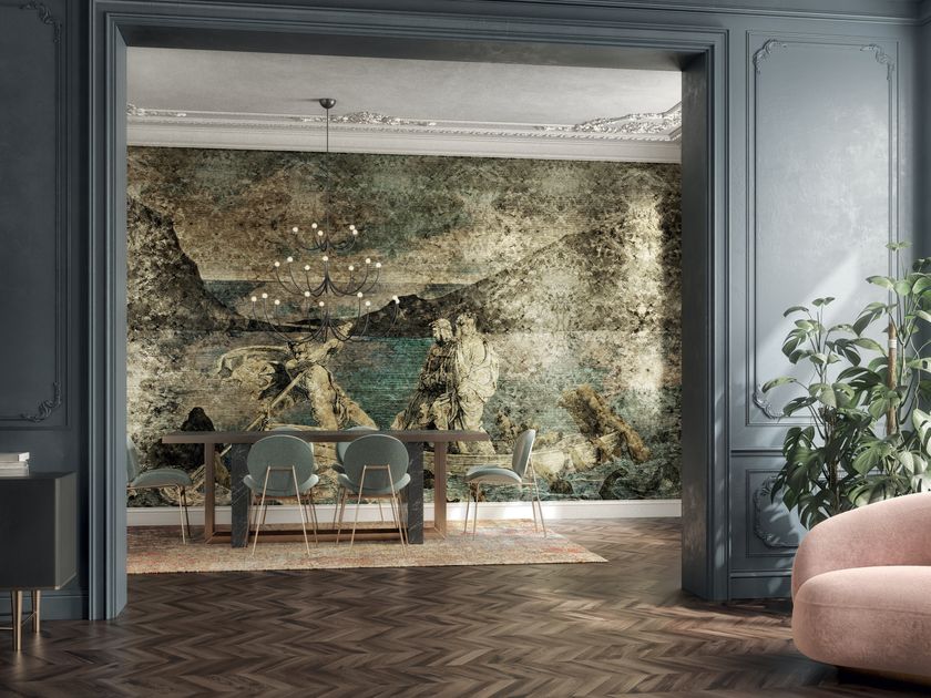 Landscape gold leaf wallpaper INFERIUS Goldenwall 2020 Collection By ...
