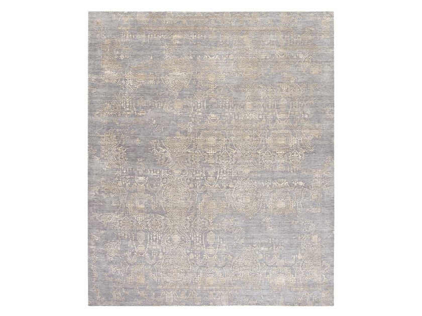 Handgearbeiteter Teppich Nach Mass Inspirations T3 Mid Grey Gold