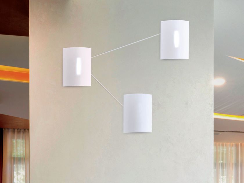 Ideal Lux Applique A LED Ping Pong Nero A 2 Luci In Vetro Opalino - Foto 5