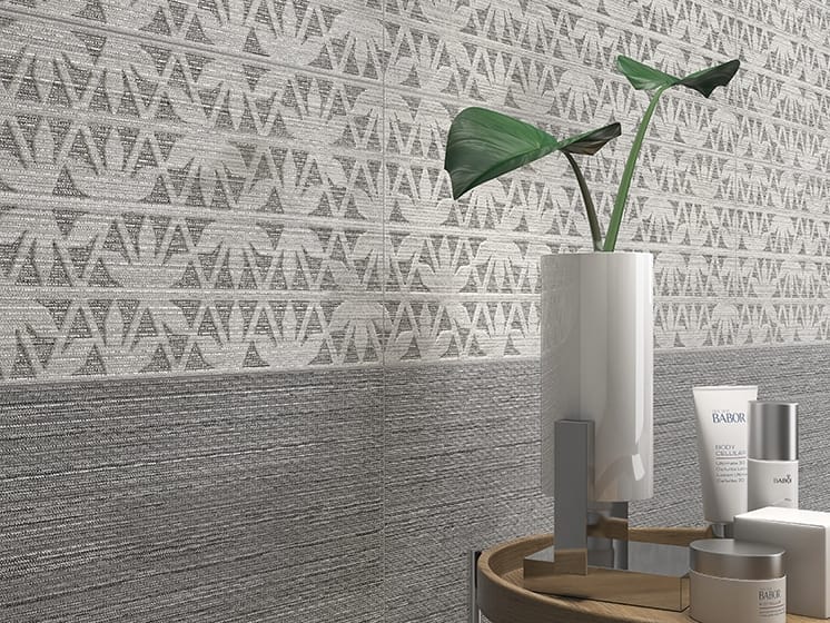Redpaste wall tiles with textile effect JAIPUR By ITT Ceramic
