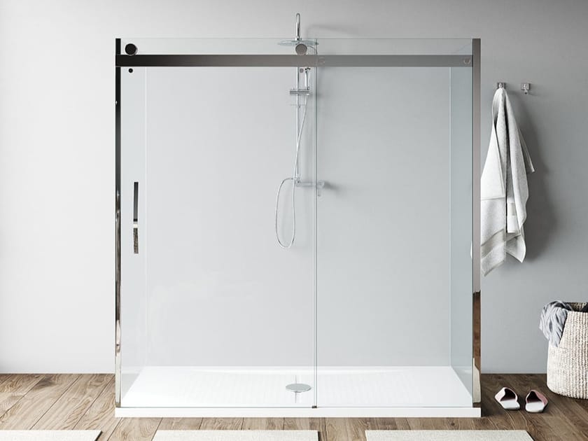 SHOWER CABINS Shower cabin with sliding door By Remail by G.D.L.