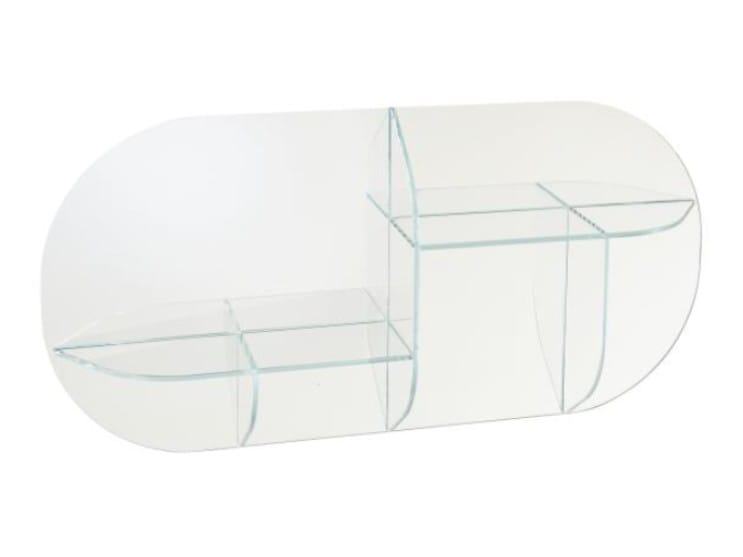 Mirrored glass wall shelf MILLEFEUILLE By Ligne Roset