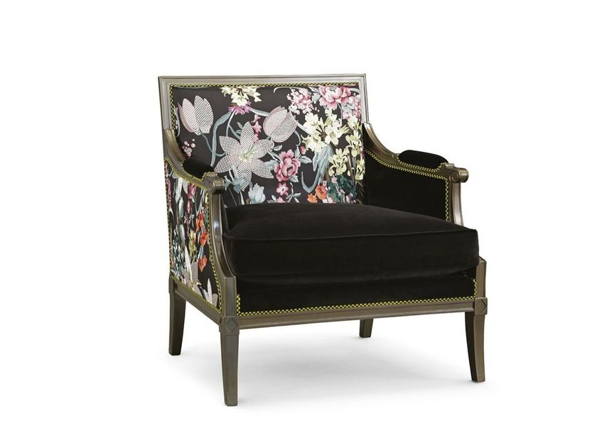 Fauteuil Style Art Déco Vintage en Cuir Marron de Roche Bobois en vente sur