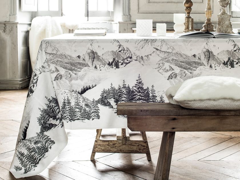 Cotton tablecloth LA HAUT By Alexandre Turpault