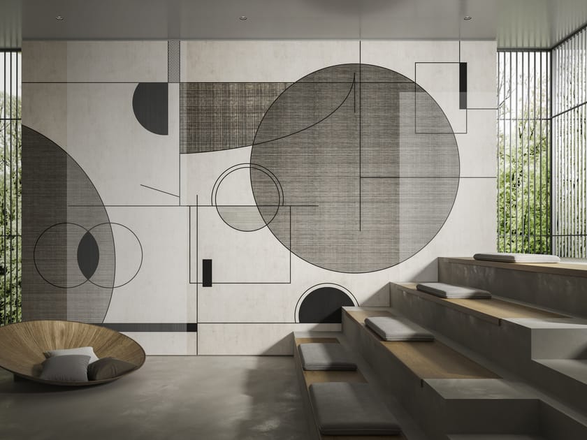 Geometric wallpaper LAPIS by GLAMORA