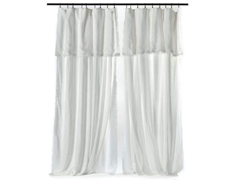 LIGHT&SHADOW Solid-color linen curtain By Élitis