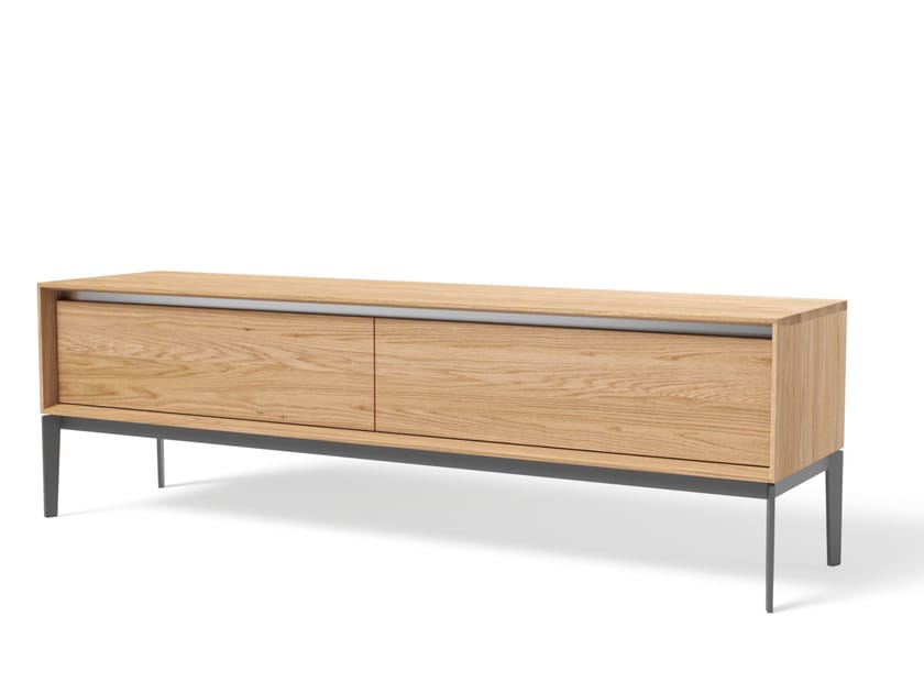 LINK+ LNTV2N TV Wooden TV with flap doors By JAVORINA