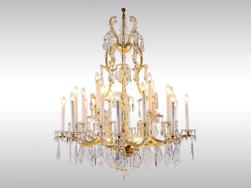 Classic Style Chandelier Lobmeyr Maria Theresien Luster By Woka Lamps Vienna
