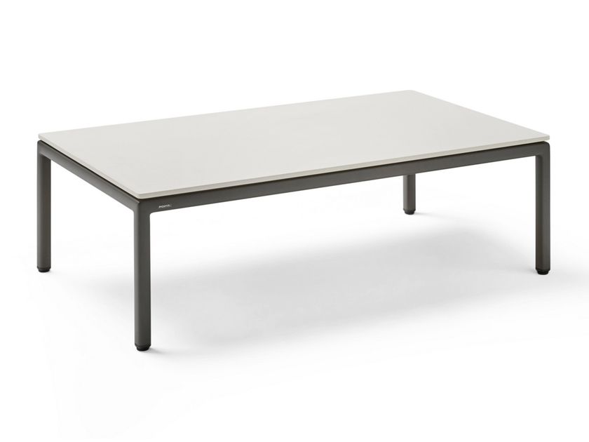 LONG ISLAND Low rectangular garden side table with gres top By POINT ...