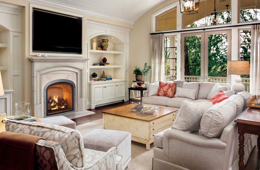 DESIGNER Gas built-in fireplace By Mendota