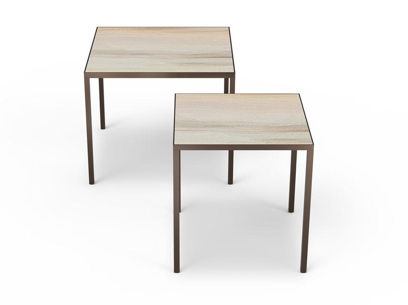 MARPLE PT-01/02 Square metal table By MOMENTI | design Momenti Lab