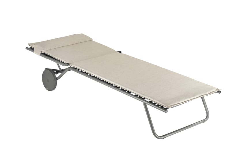 Folding garden daybed with Casters MIAMI Privilege Collection By Lafuma