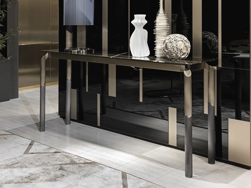 MILTON Rectangular marble console table By Visionnaire | design ...