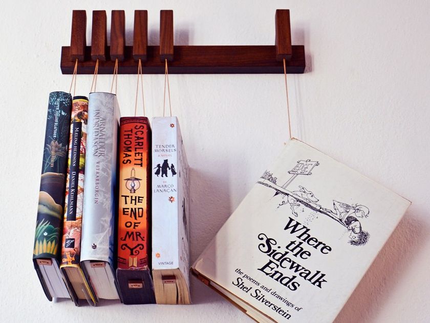 MINI BOOK RACK | Biblioteca de nogueira By AGUSTAV