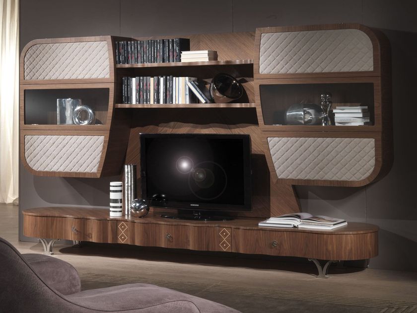 Mobile TV Sospeso In Legno Massello 140cm - Consola Con Contenitore Per Soggiorno E Camera - Foto 5