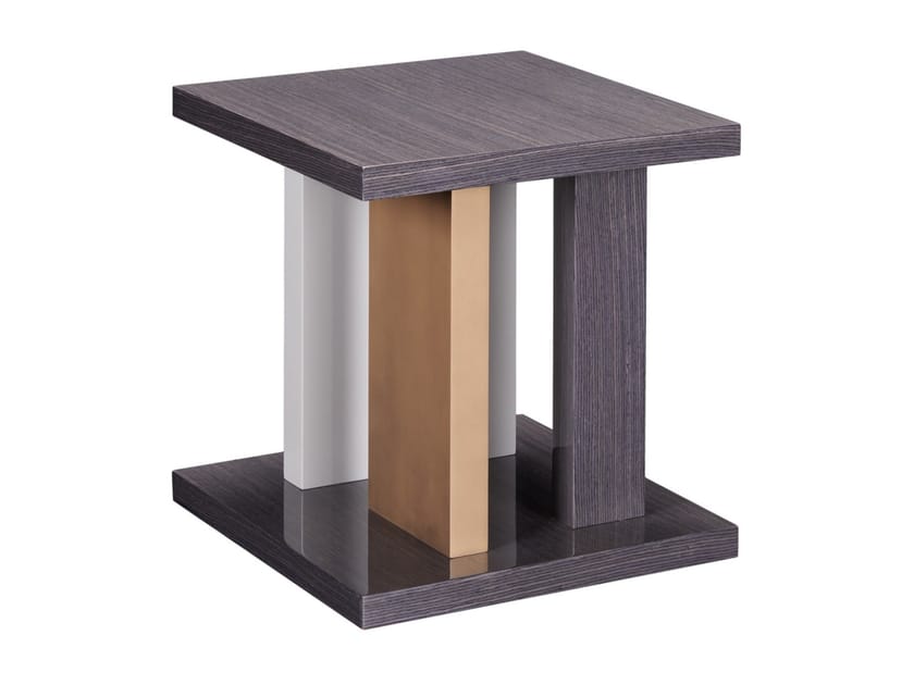 MOLIÉRE Square wood veneer coffee table By Casa Magna