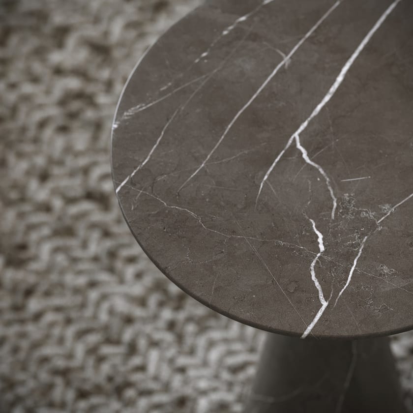 Pietra Grey marble coffee table Round Pietra Grey marble coffee