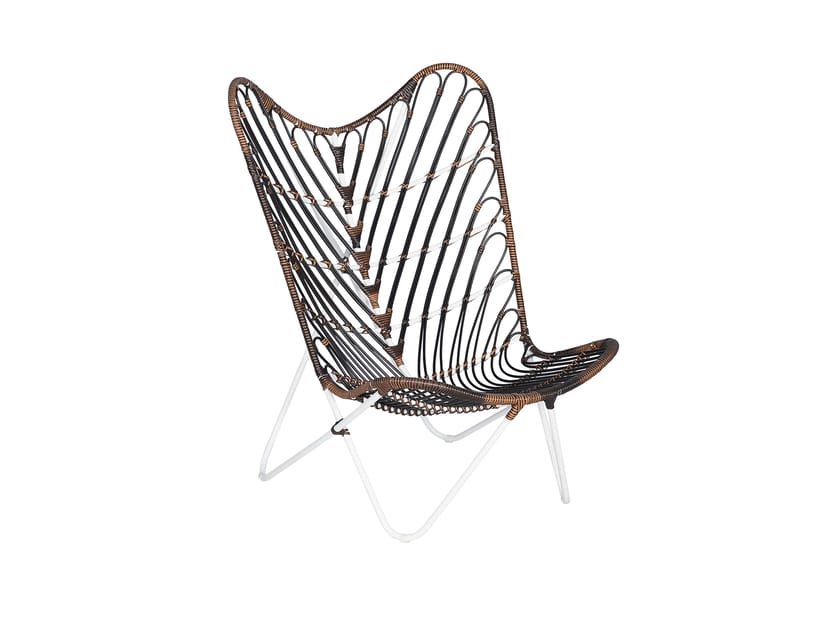 Poltrona da giardino in alluminio verniciato a polvere MONTANA