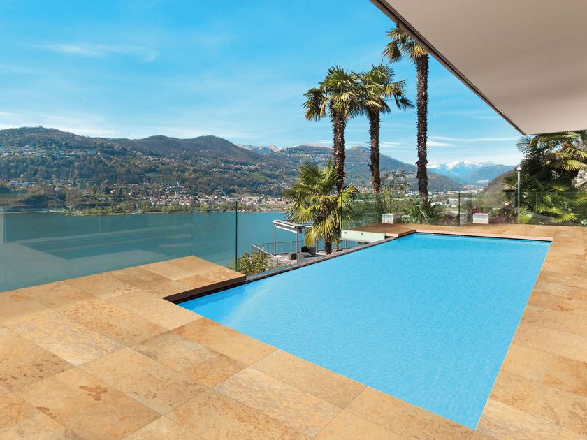 MONVISO LIMESTONE YELLOW Vehicular porcelain stoneware outdoor floor ...