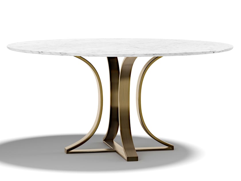 Round marble and metal table MUST T by Capital Collection