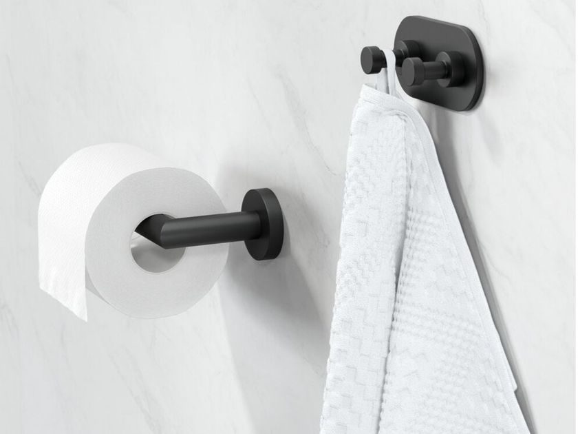 NEMOX BLACK | Double robe hook Metal towel hook By Geesa
