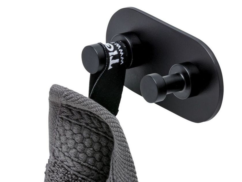 NEMOX BLACK | Double robe hook Metal towel hook By Geesa