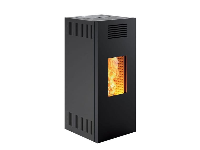 NOIR M by CAMINETTI MONTEGRAPPA - Stufa / termostufa in acciaio classe A+ - 2