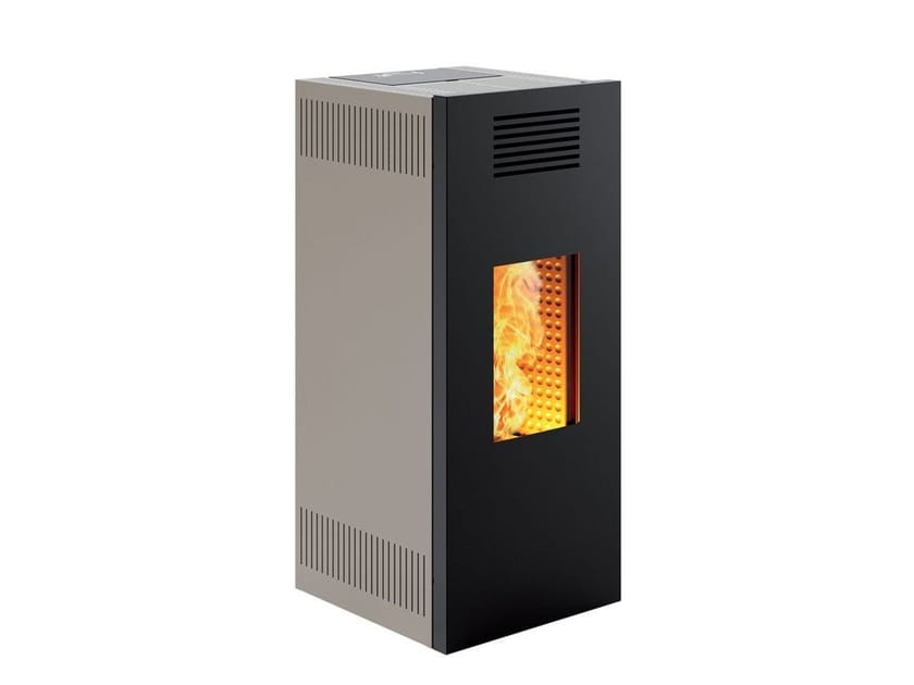 NOIR M by CAMINETTI MONTEGRAPPA - Stufa / termostufa in acciaio classe A+ - 3