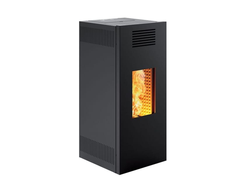 NOIR M by CAMINETTI MONTEGRAPPA - Stufa / termostufa in acciaio classe A+ - 5