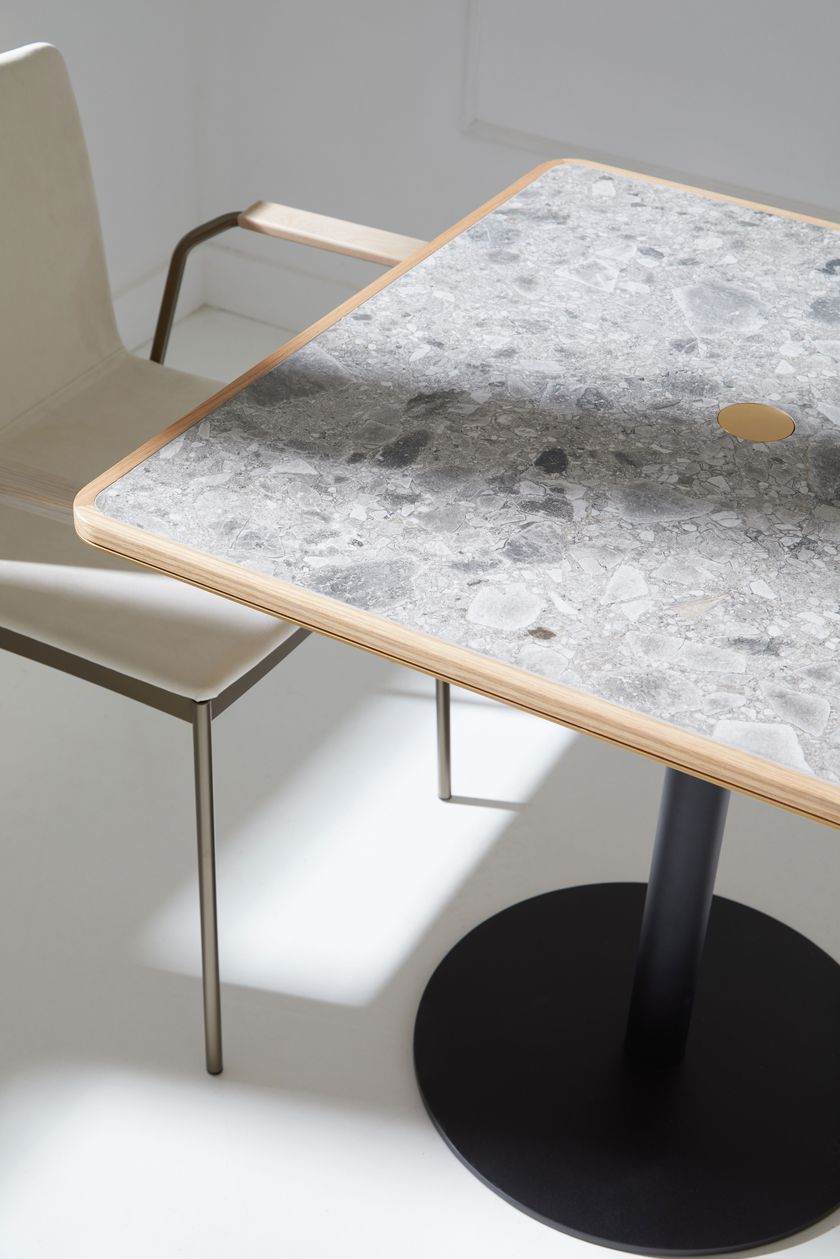 NUCLEO MARBLE Square table By Punt