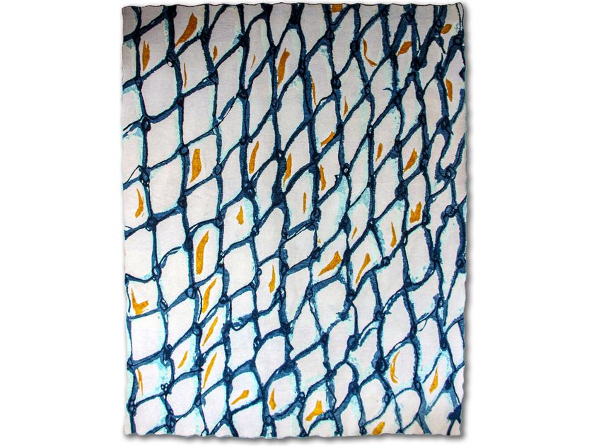 Patterned handmade rectangular ECONYL® rug NYLON ENGULFED Synthetic ...