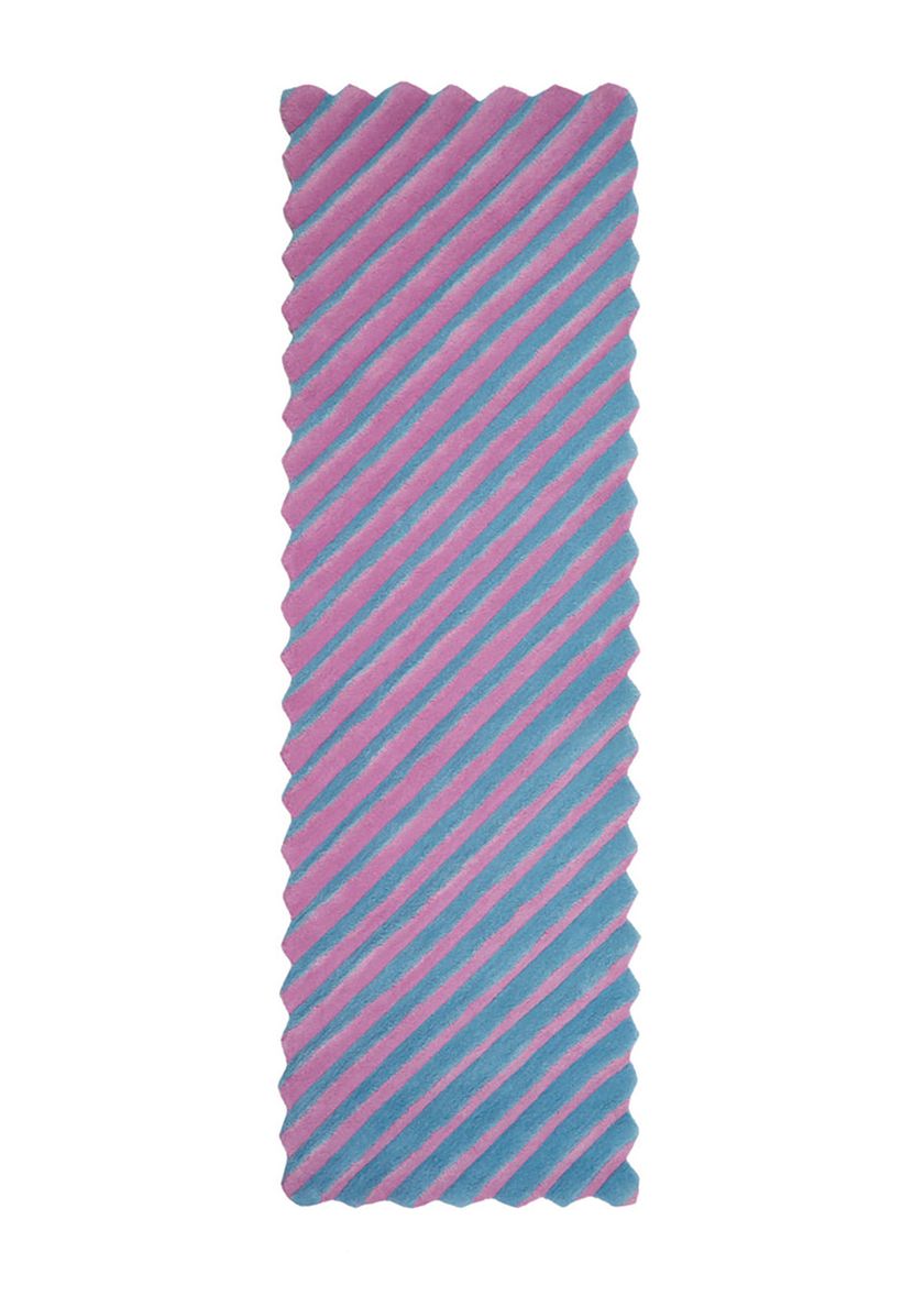 Handmade rug OPTICK LDF 2019 Collection By FLOOR_STORY design Kitty Joseph