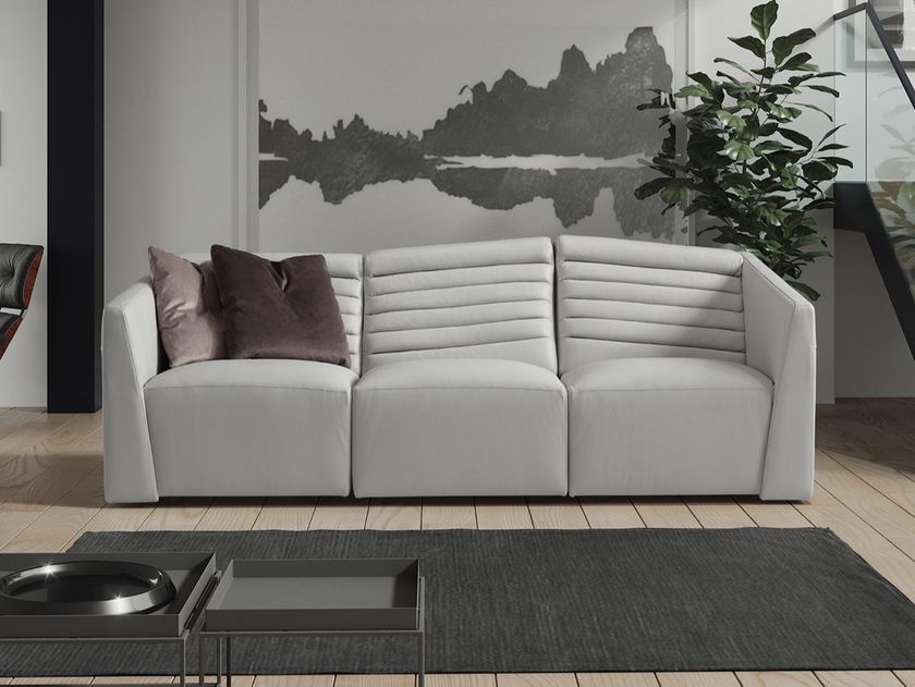 ORCHIDEA | Leather sofa 3 seater sectional leather sofa By Marinelli ...