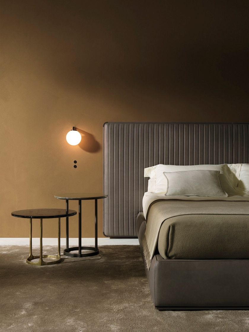 OVIDIO | Letto in pelle By Molteni & C. design Vincent Van Duysen
