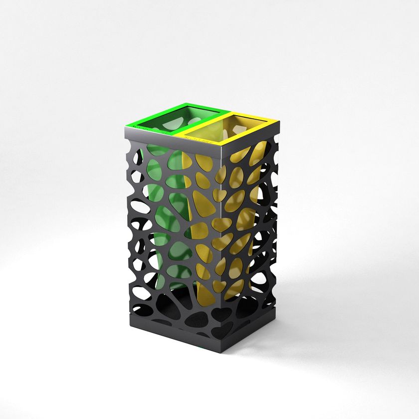 Portarifiuti per raccolta differenziata PEBBLES - LAB23 - Edilportale