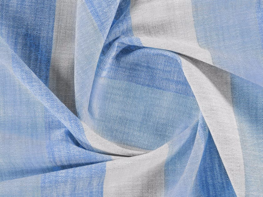 Striped jacquard washable polyester fabric PLATEAU By More Fabrics
