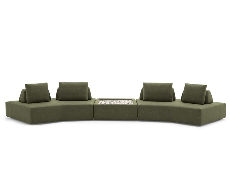 PLATFORM by Felis - Divano curvo in tessuto - 4