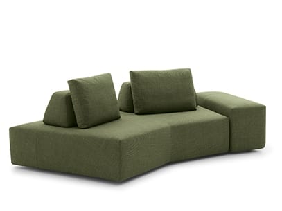 PLATFORM by Felis - Divano curvo in tessuto - 2