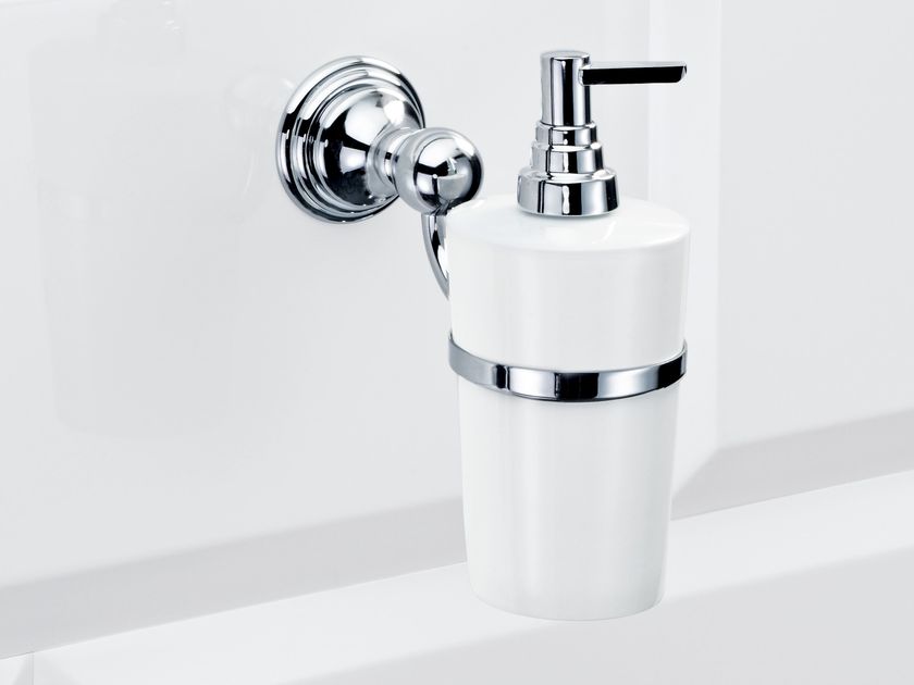 Dispenser Sapone Da Parete In Acciaio Inox – 250 Ml, Meccanismo A Pompa – Salvaspazio Per Bagno E Cucina – Colore Argento Lucido Con Kit Di Montaggio - 3