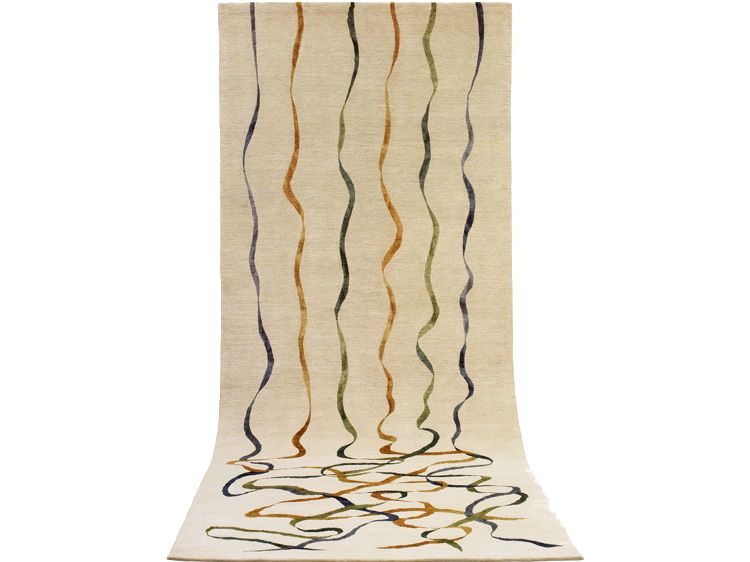 FALLING RIBBONS | Tapis rectangulaire Tapis fait main By Deirdre Dyson