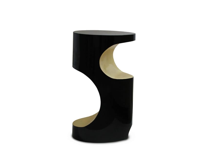 Lacquered fiberglass side table BRYCE By BRABBU