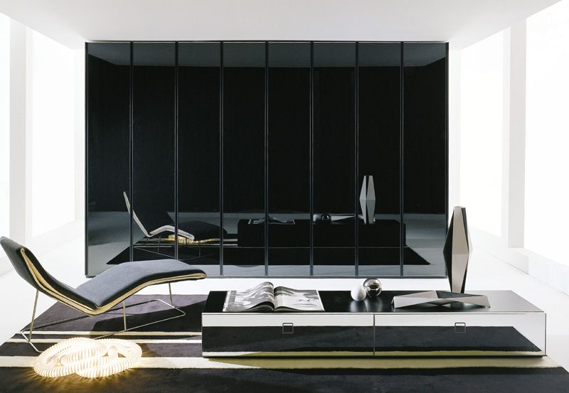 Sectional wooden wardrobe ATLANTE SHEER By EmmeBi design Pietro Arosio