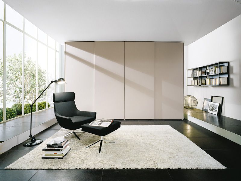 Sectional wooden wardrobe ATLANTE SHEER By EmmeBi design Pietro Arosio