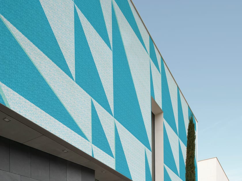 Geometric outdoor wallpaper TRI_ANGLE By Wall&decò