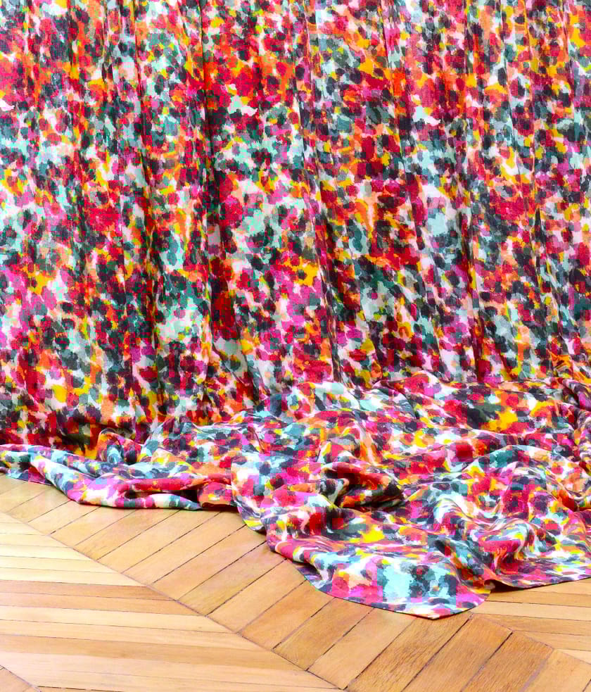 Multicolored upholstery fabric REBELLE By LELIEVRE
