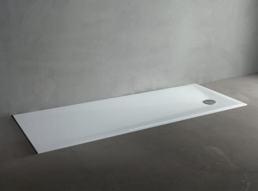 Extra flat Corian® shower tray LINE ZERO By RIFRA