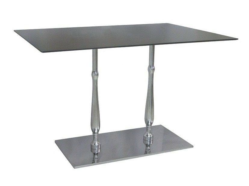 ECLISSE-84-2 Rectangular stainless steel contract table By Vela ...