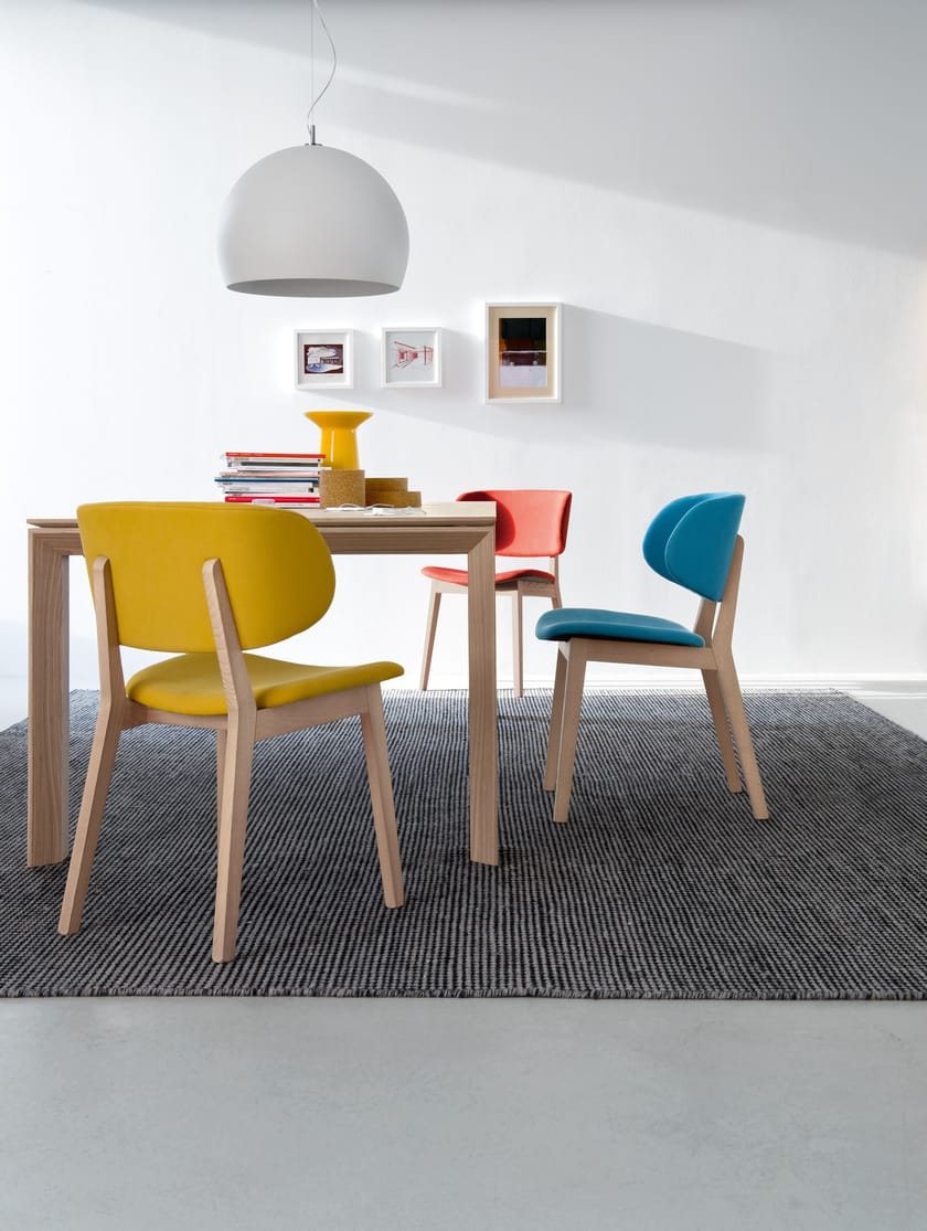 Upholstered fabric chair CLAIRE By Calligaris design Orlandini Design