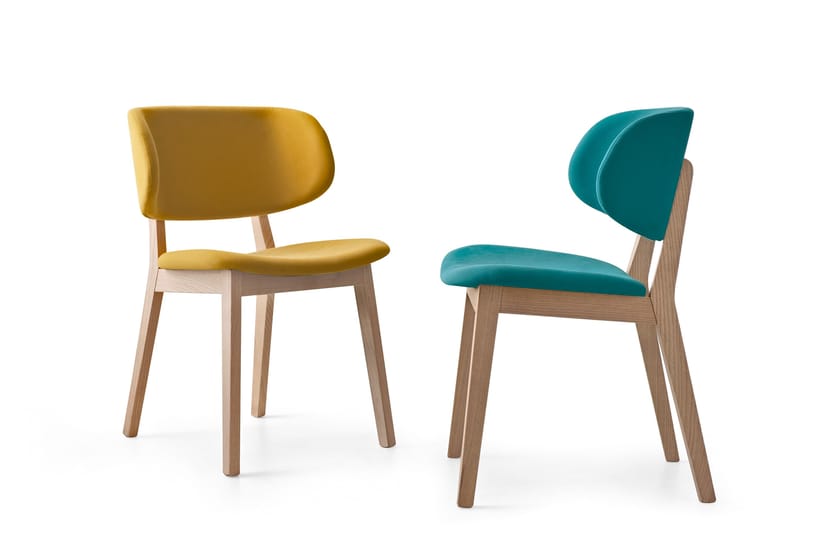 Upholstered fabric chair CLAIRE By Calligaris design Orlandini Design